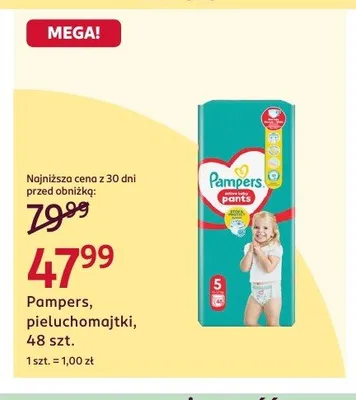 Pieluchomajtki Pampers promocja w Rossmann