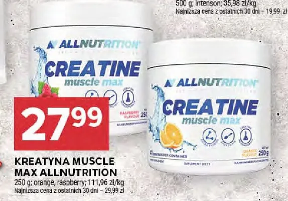 Kreatyna Muscle Max Allnutrition orange, raspberry promocja w Stokrotka