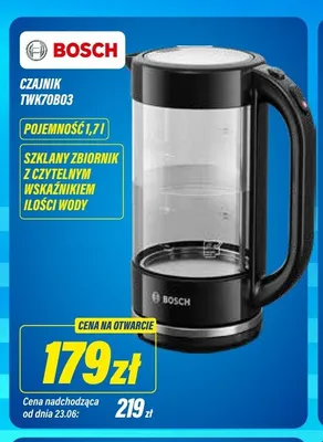 Czajnik Bosch TWK70B03 1,7 l promocja w RTV EURO AGD