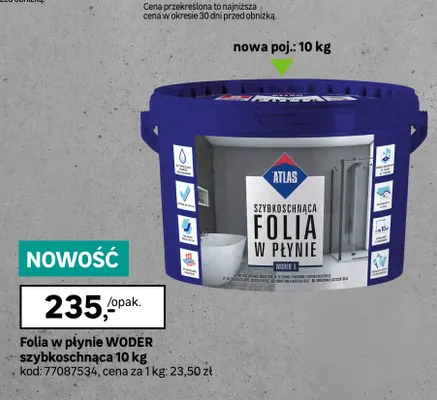 Folia w płynie Atlas Woder szybkoschnąca promocja w Leroy Merlin