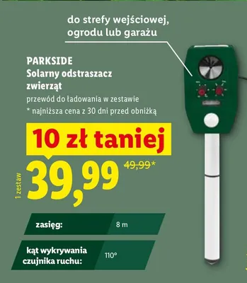 Solarny odstraszacz zwierząt promocja w Lidl