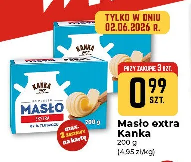 Masło extra Kanka promocja w Społem Częstochowa
