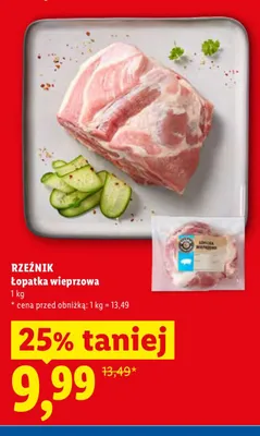 Łopatka wieprzowa Rzeźnik promocja w Lidl