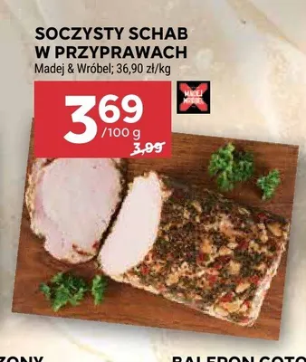 Soczysty schab w przyprawach Madej & Wróbel promocja w Stokrotka