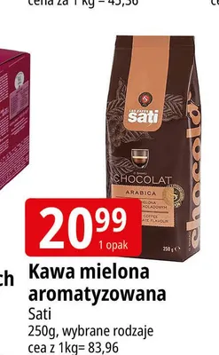 Kawa mielona aromatyzowana Sati promocja w Leclerc