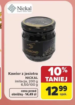 Kawior z jesiotra imitacja Nickal promocja w Carrefour Market