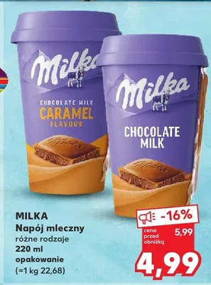 Napój mleczny różne rodzaje promocja w Kaufland