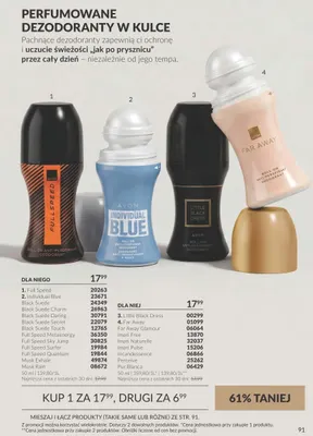 Perfumowany dezodorant w kulce Little Black Dress Avon promocja w AVON