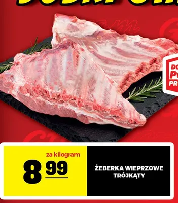Żeberka wieprzowe trójkąty promocja w Gram Market