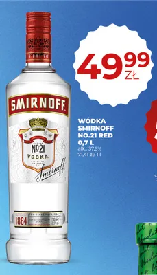 Wódka Smirnoff No.21 Red promocja w Duży Ben