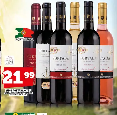 Wino Portada promocja w TOPAZ
