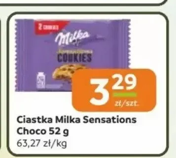Ciastka Milka Sensations Choco 52g promocja w Gama