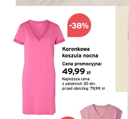 Koronkowa koszula nocna promocja w Tchibo