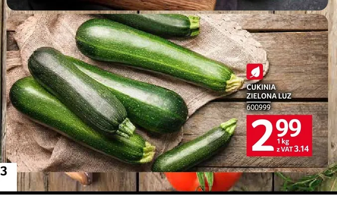 Cukinie zielone promocja w Selgros