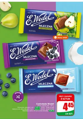 Czekolada mleczna klasyczna E.Wedel promocja w Dino