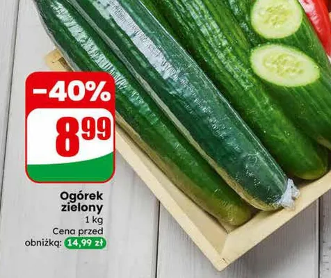 Ogórek zielony promocja w Dino