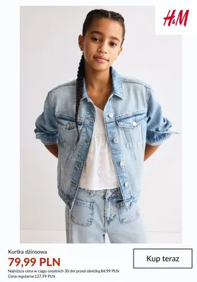 Kurtka dżinsowa H&M promocja w H&M