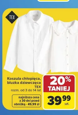 Bluzka dziewczęca TEX promocja w Carrefour