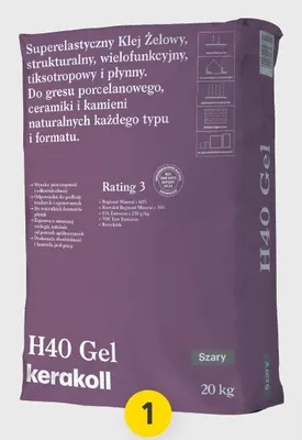 Klej żelowy H40 Gel szary Kerakoll promocja w Castorama