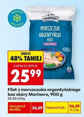 Filet z morszczuka argentyńskiego bez skóry promocja w Biedronka