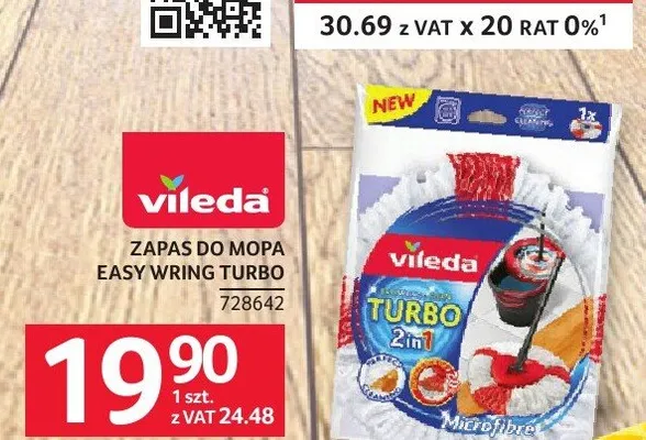 Zapas do mopa Vileda Easy Wring Turbo promocja w Selgros