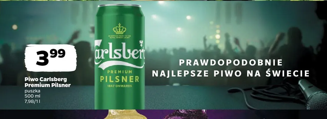 Piwo Carlsberg Premium Pilsner promocja w Netto