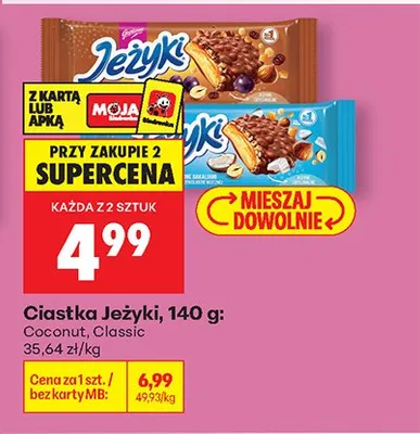Ciastka Jeżyki Coconut promocja w Biedronka