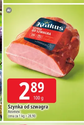 Szynka od szwagra Krakus promocja w Leclerc