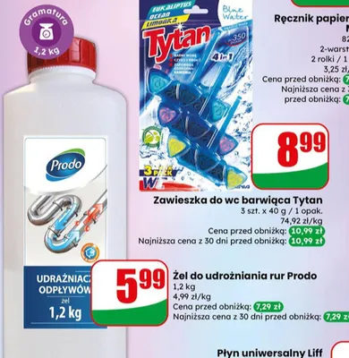 Zawieszka do wc barwiqca Tytan promocja w Dino