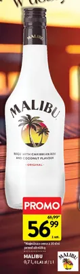 Likier Malibu Original promocja w Intermarche