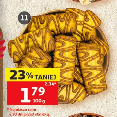 Ciastka maślane w polewie promocja w Auchan
