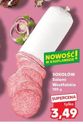 Salami Westfalskie SOKOŁÓW promocja w Kaufland