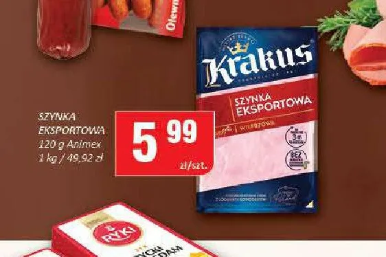 Szynka eksportowa Krakus promocja w Chorten