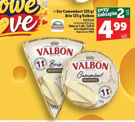 Ser Brie Valbon Hochland promocja w TOPAZ