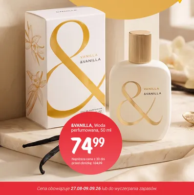Woda perfumowana & Vanilla promocja w Rossmann