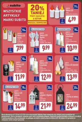 Świeca LED figurka Maryja Subito promocja w Aldi