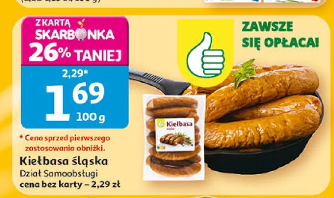 Kiełbasa śląska promocja w Auchan
