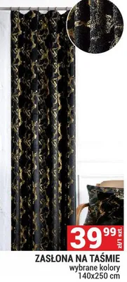 ZASŁONA NA TAŚMIE wybrane kolory 140x250 cm promocja w Merkury Market