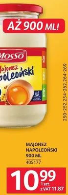 Majonez Napoleoński Mosso 900 ml promocja w Selgros