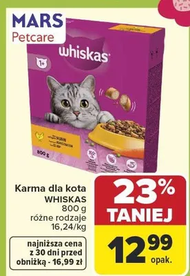 Karma dla kota różne rodzaje promocja w Carrefour Market