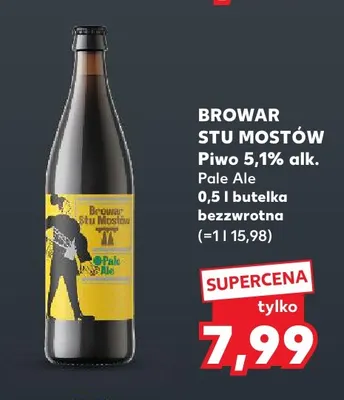 Piwo Browar Stu Mostów Pale Ale promocja w Kaufland