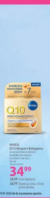 Masełko do twarzy Nivea Q10 Ekspert Kolagenu na dzień i na noc promocja w Hebe