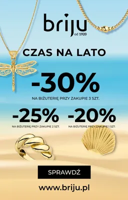 Biżuteria do -30% promocja w Briju