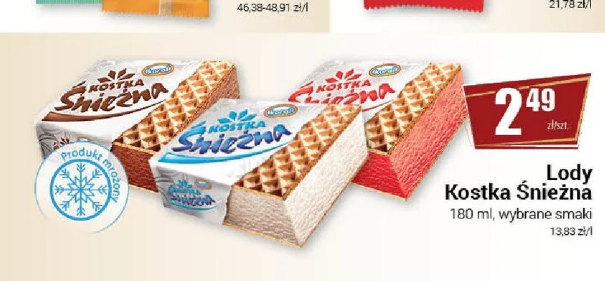 Lody Kostka Śnieżna promocja w Premium Nasz Sklep