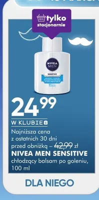 Men Sensitive chłodzący balsam po goleniu promocja w Super-Pharm