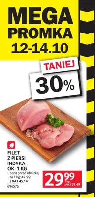 Filet z piersi indyka ok. 1 kg promocja w Selgros