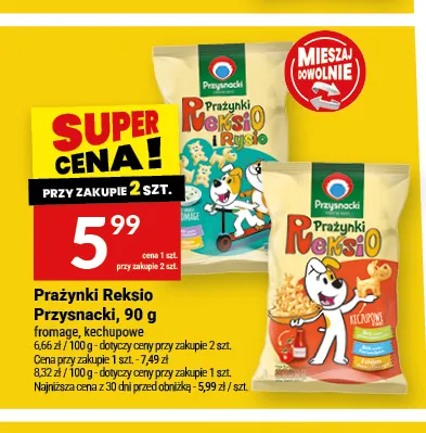 Prażynki Reksio ketchupowe Przysnacki promocja w Twój Market
