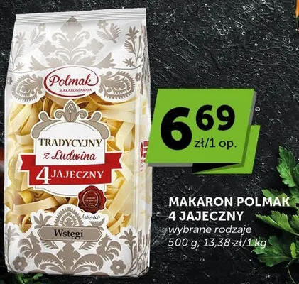 Makaron 4 jajeczny Polmak Tradycyjny z Ludwina promocja w Groszek