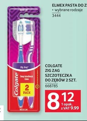 Szczoteczka do zębów Colgate Zig Zag 2-pak promocja w Selgros