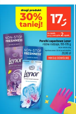 Perełki zapachowe Lenor Exotic Bloom promocja w Dealz